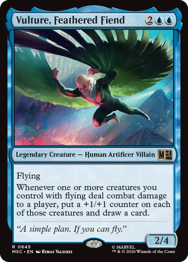 Image for Vulture, Feathered Fiend (645) (Commander: Marvel Super Heroes) - Magic: The Gathering