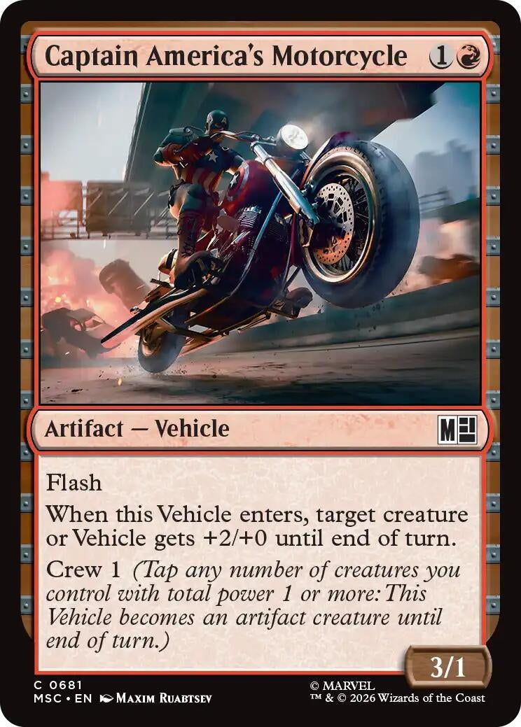 Captain America's Motorcycle (681) (Marvel Super Heroes)