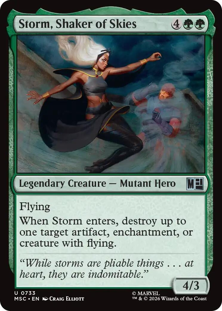 Image for Storm, Shaker of Skies (733) (Commander: Marvel Super Heroes) - Magic: The Gathering