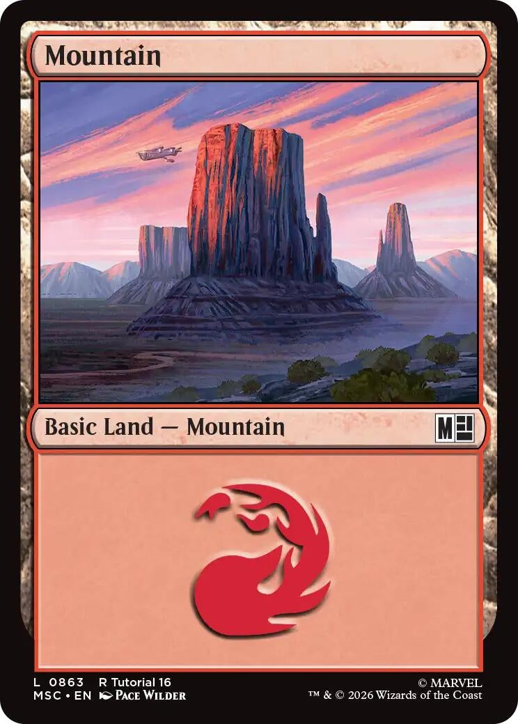 Image for Mountain (0863) (863) (Commander: Marvel Super Heroes) - Magic: The Gathering