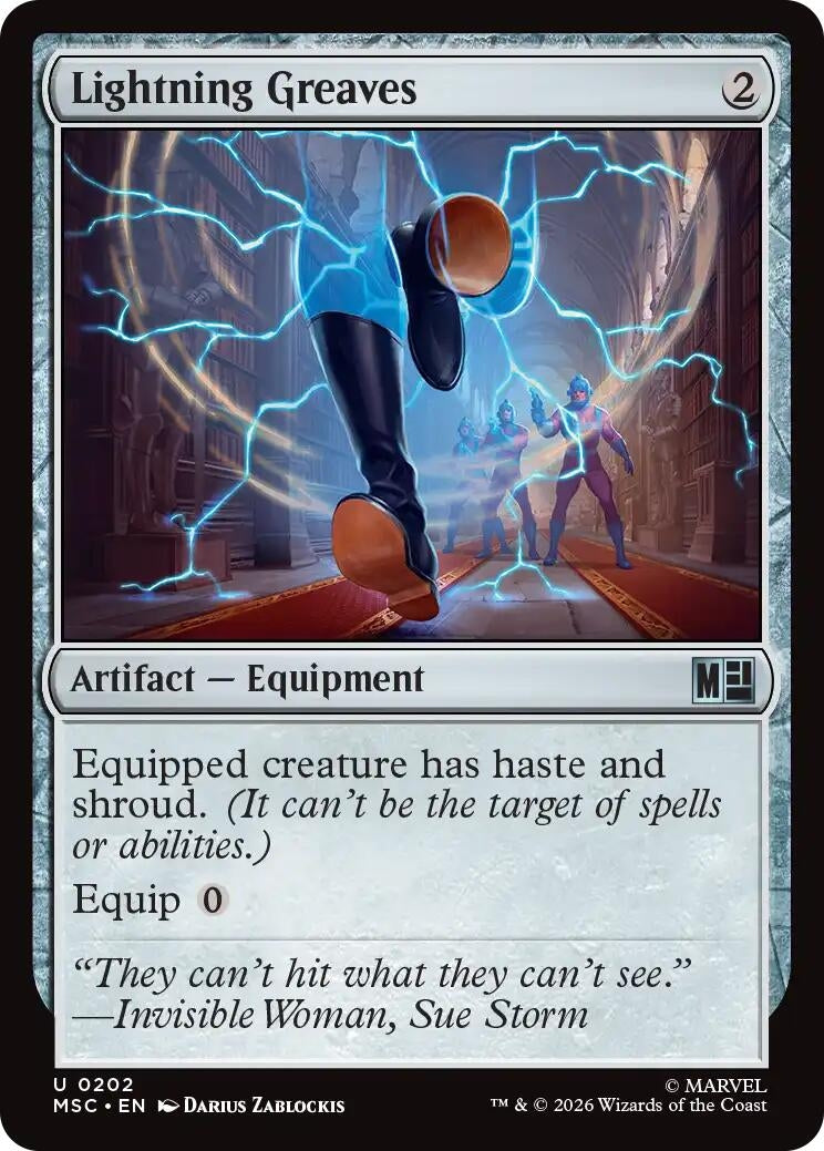 Image for Lightning Greaves (202) (Commander: Marvel Super Heroes) - Magic: The Gathering