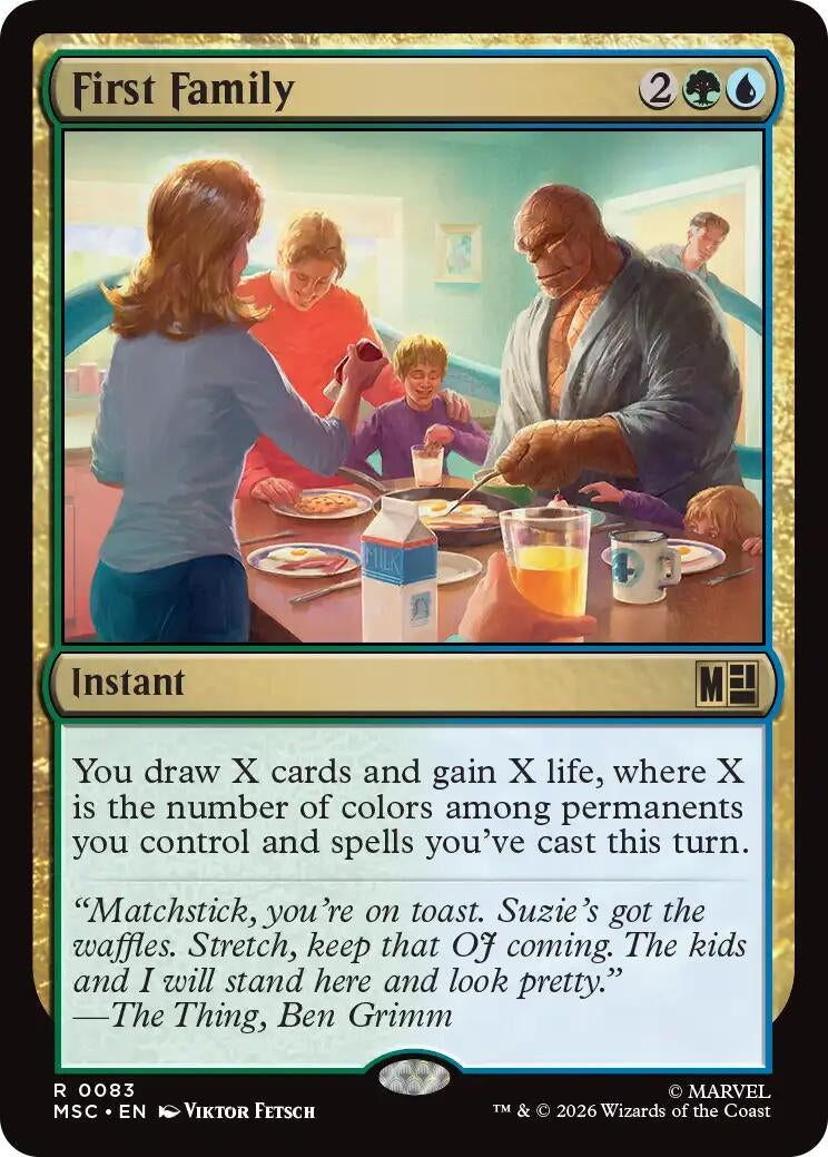 Image for First Family (83) (Commander: Marvel Super Heroes) - Magic: The Gathering