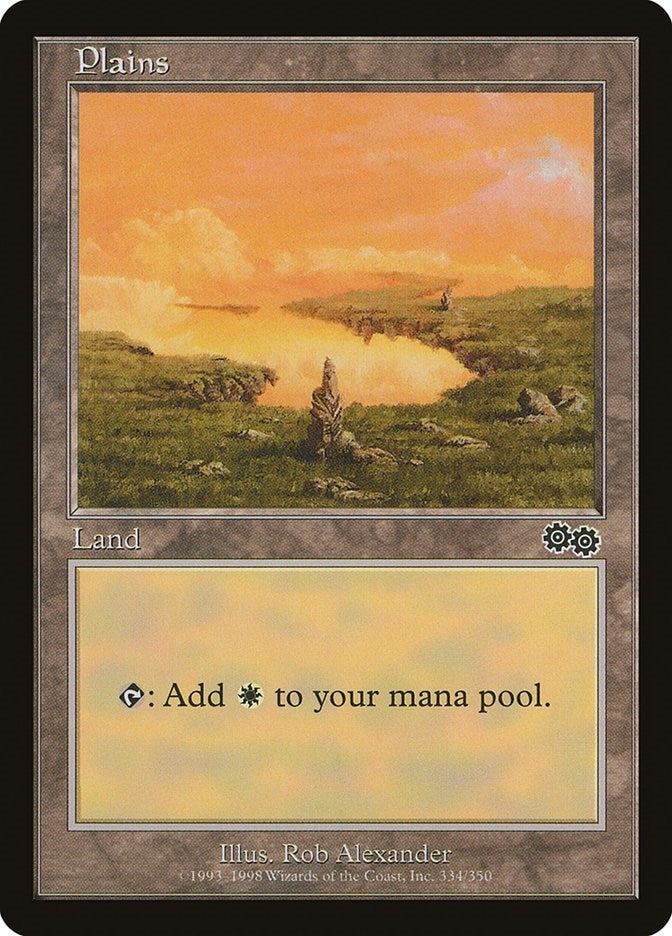 Plains (334) (334) (Urza's Saga)