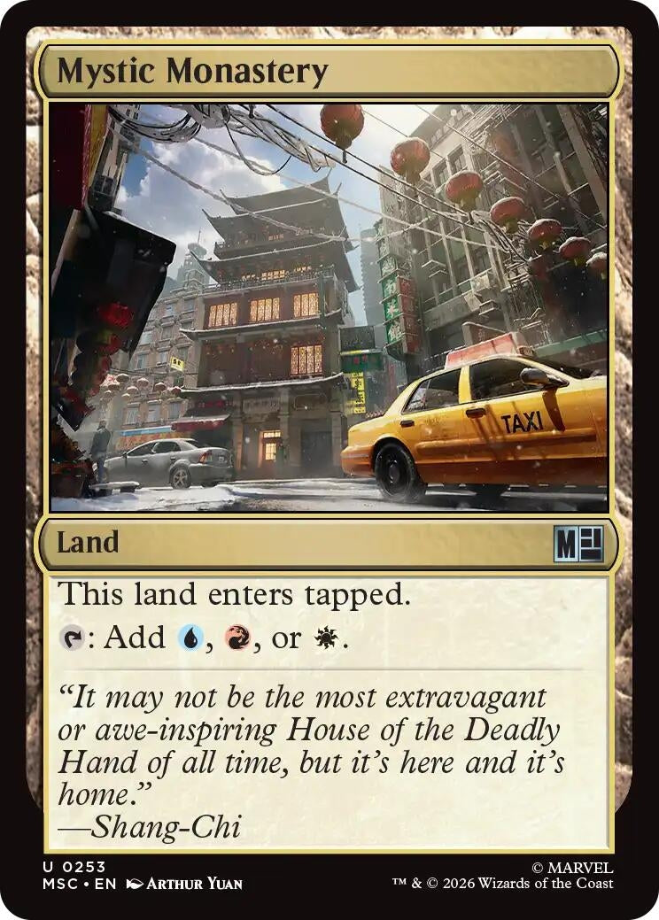 Image for Mystic Monastery (Surge Foil) (253) (Commander: Marvel Super Heroes) - Magic: The Gathering
