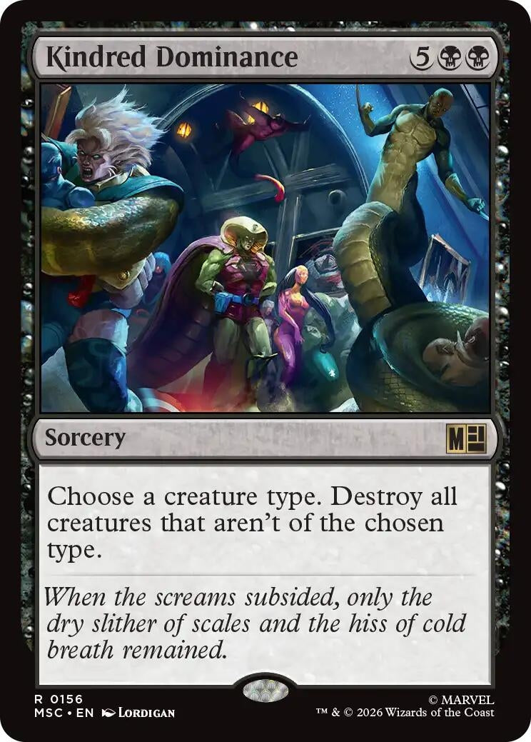 Image for Kindred Dominance (Surge Foil) (156) (Commander: Marvel Super Heroes) - Magic: The Gathering