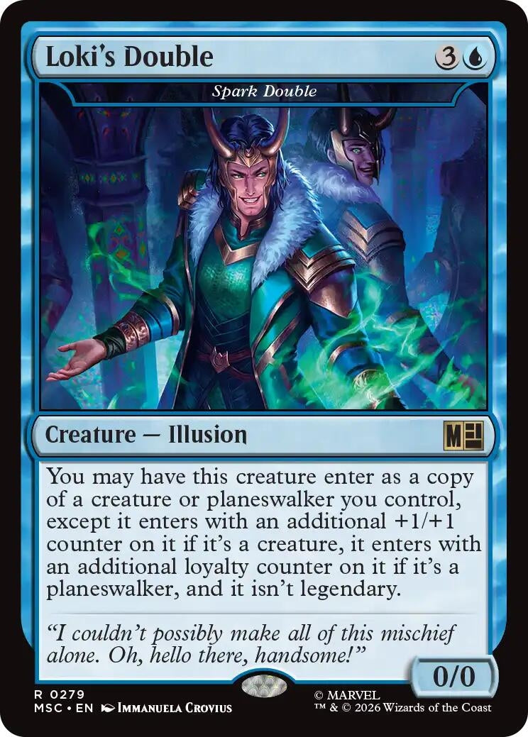 Image for Loki's Double - Spark Double (279) (Commander: Marvel Super Heroes) - Magic: The Gathering