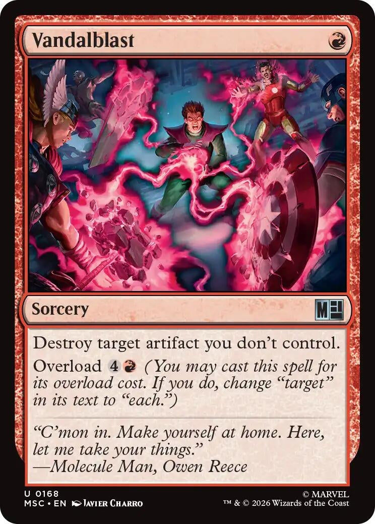 Image for Vandalblast (Surge Foil) (168) (Commander: Marvel Super Heroes) - Magic: The Gathering