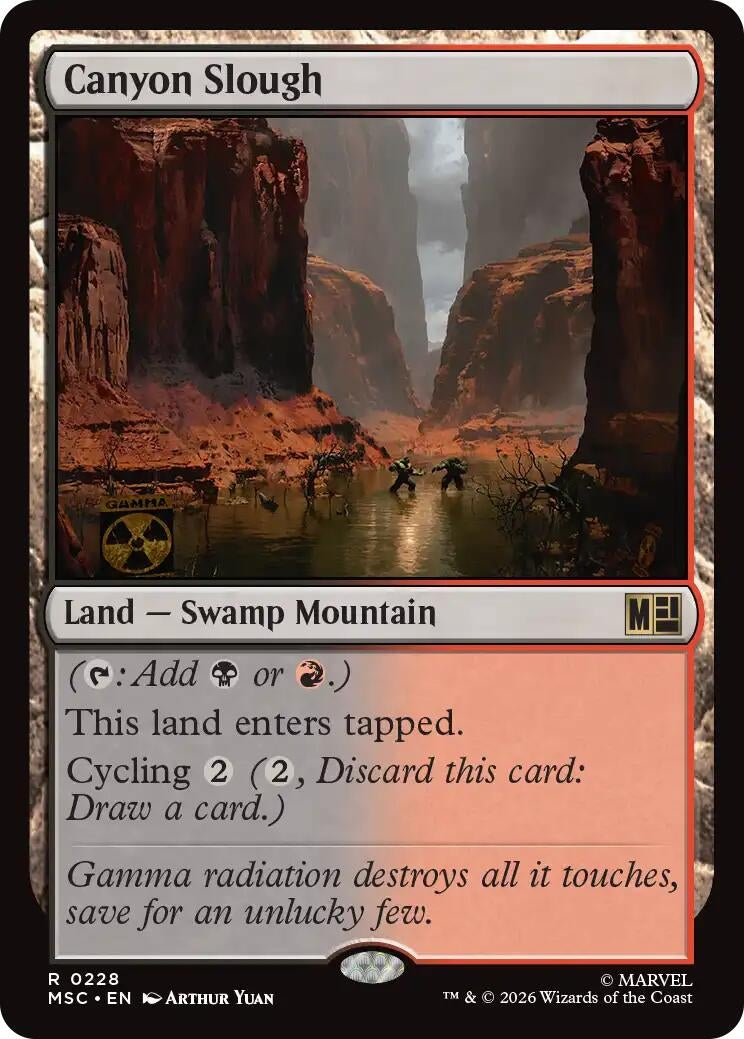 Image for Canyon Slough (228) (Commander: Marvel Super Heroes) - Magic: The Gathering