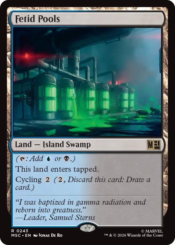Image for Fetid Pools (243) (Commander: Marvel Super Heroes) - Magic: The Gathering