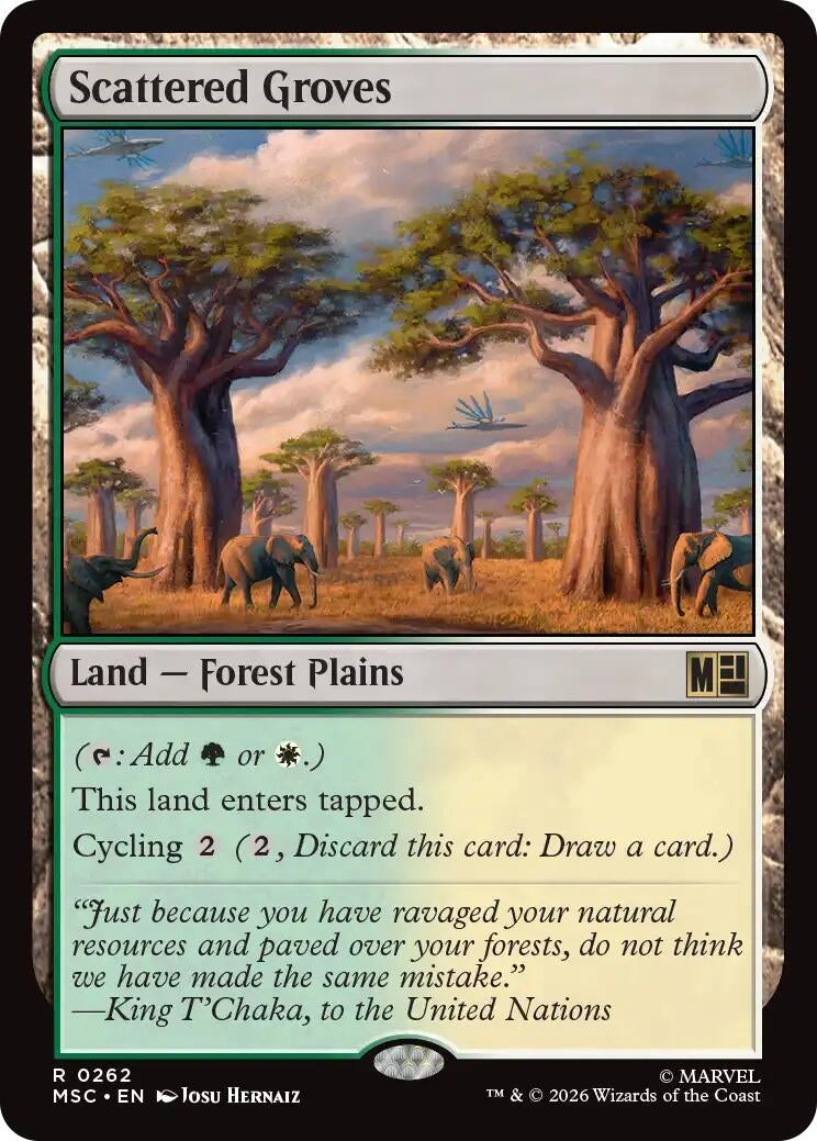 Image for Scattered Groves (262) (Commander: Marvel Super Heroes) - Magic: The Gathering