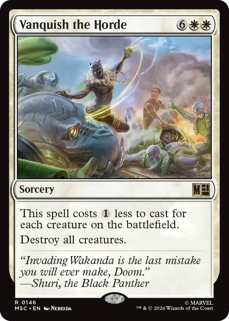 Image for Vanquish the Horde (Surge Foil) (146) (Commander: Marvel Super Heroes) - Magic: The Gathering