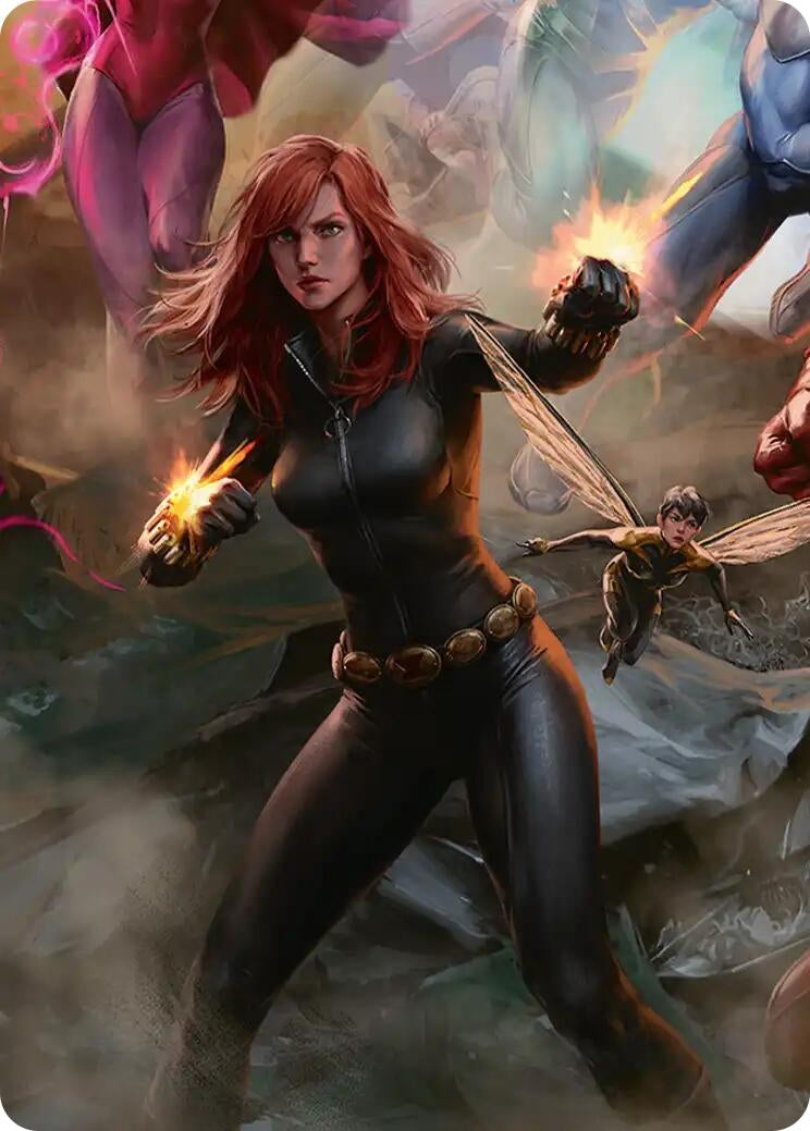 Image for Black Widow, Intel Expert Art Card (4) (Art Series: Marvel Super Heroes) - Magic: The Gathering