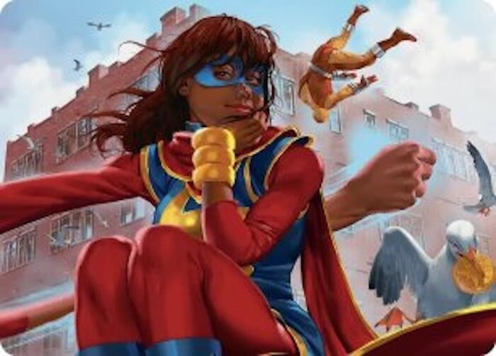 Image for Ms. Marvel, Kamala Khan Art Card (5) (Art Series: Marvel Super Heroes) - Magic: The Gathering