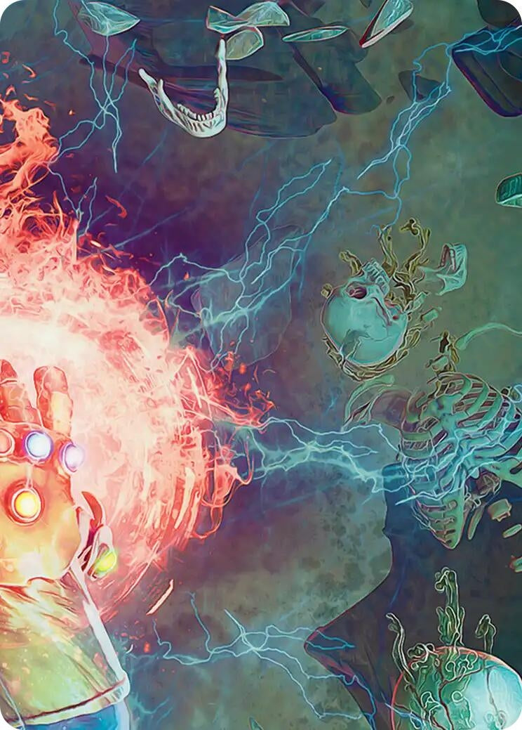 Image for Thanos, the Mad Titan Art Card (3/9) (3) (Art Series: Marvel Super Heroes) - Magic: The Gathering