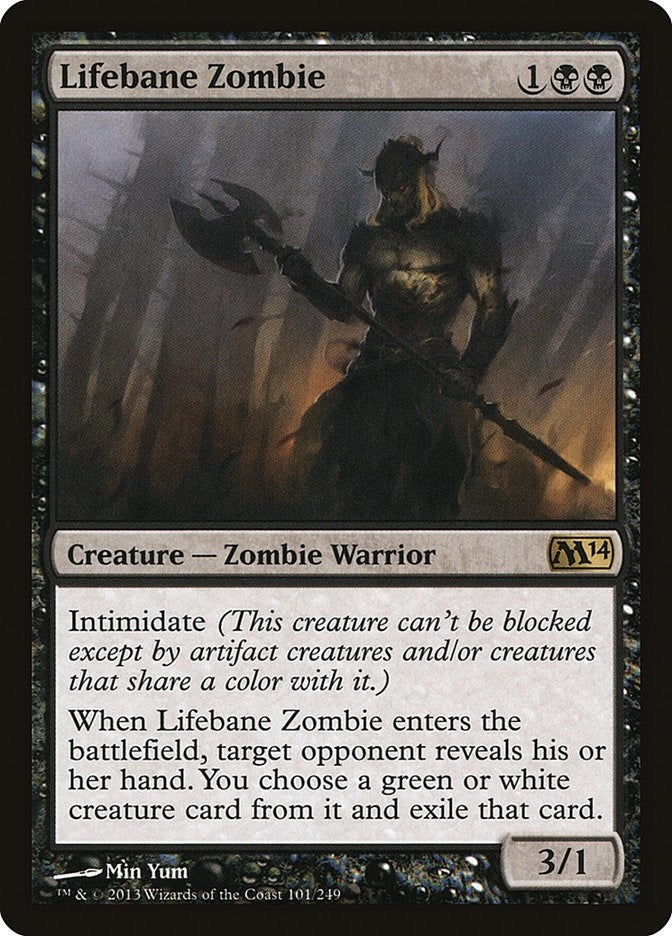 Lifebane Zombie (101) (Magic 2014 (M14))
