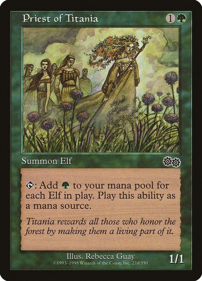 Priest of Titania (270) (Urza's Saga)