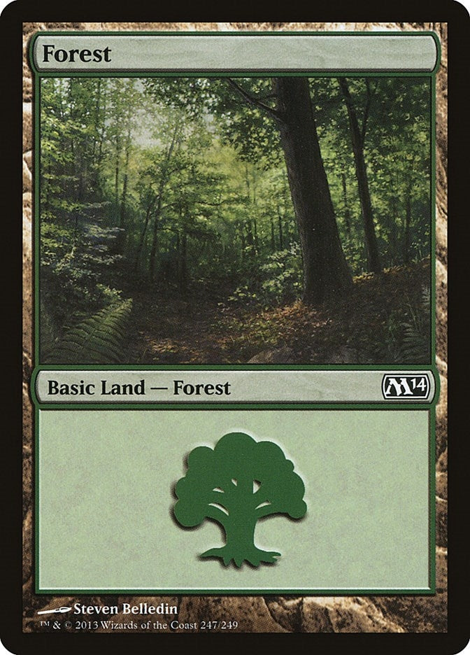 Forest (247) (247) (Magic 2014 (M14))