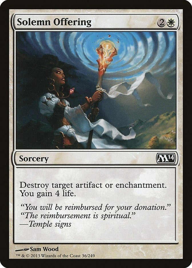Solemn Offering (36) (Magic 2014 (M14))