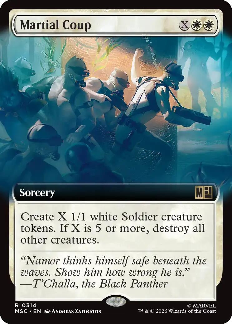 Image for Martial Coup (Extended Art) (314) (Commander: Marvel Super Heroes) - Magic: The Gathering