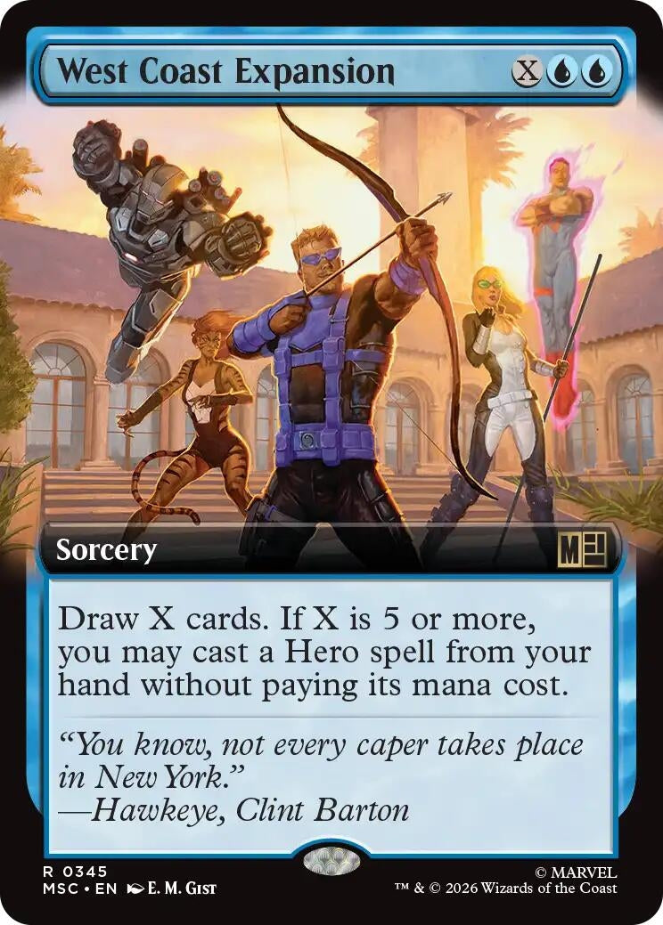 West Coast Expansion (Extended Art) (345) (Marvel Super Heroes)