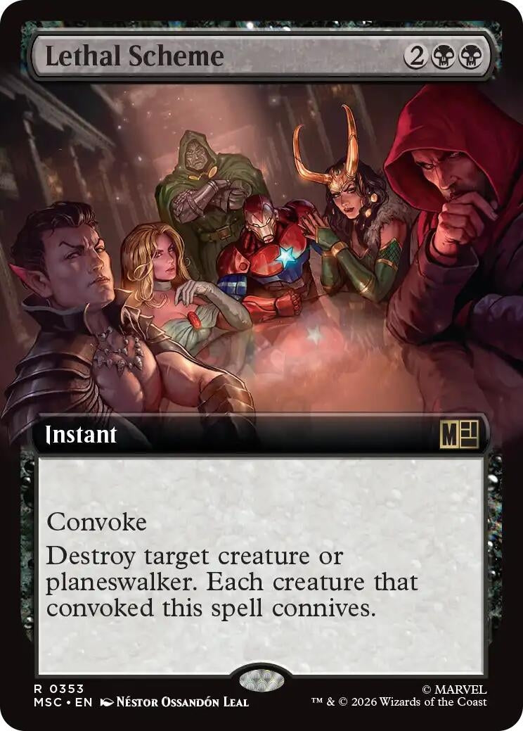 Image for Lethal Scheme (Extended Art) (353) (Commander: Marvel Super Heroes) - Magic: The Gathering