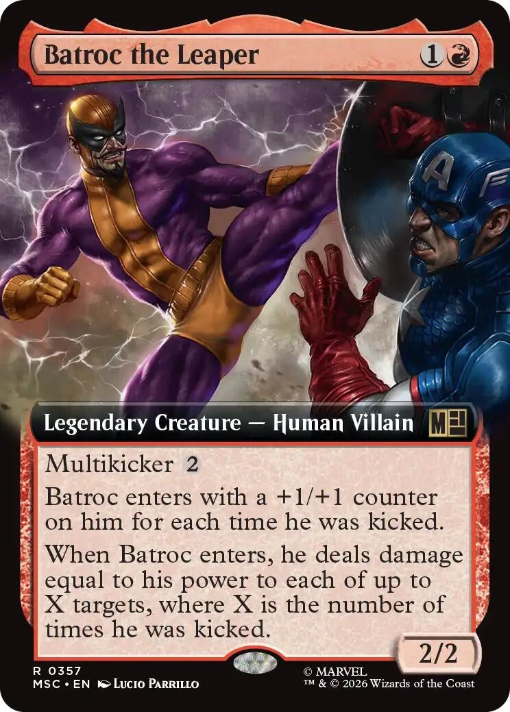 Image for Batroc the Leaper (Extended Art) (357) (Commander: Marvel Super Heroes) - Magic: The Gathering