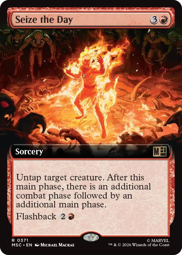 Image for Seize the Day (Extended Art) (371) (Commander: Marvel Super Heroes) - Magic: The Gathering