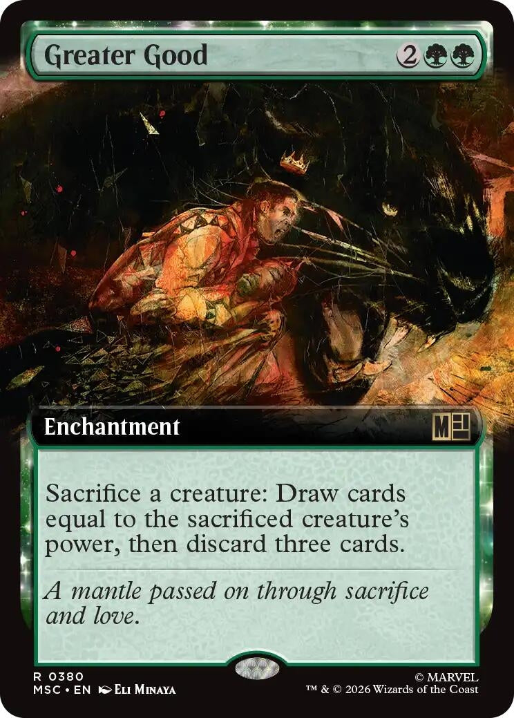 Image for Greater Good (Extended Art) (380) (Commander: Marvel Super Heroes) - Magic: The Gathering