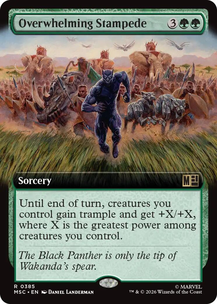 Overwhelming Stampede (Extended Art) (385) (Marvel Super Heroes)