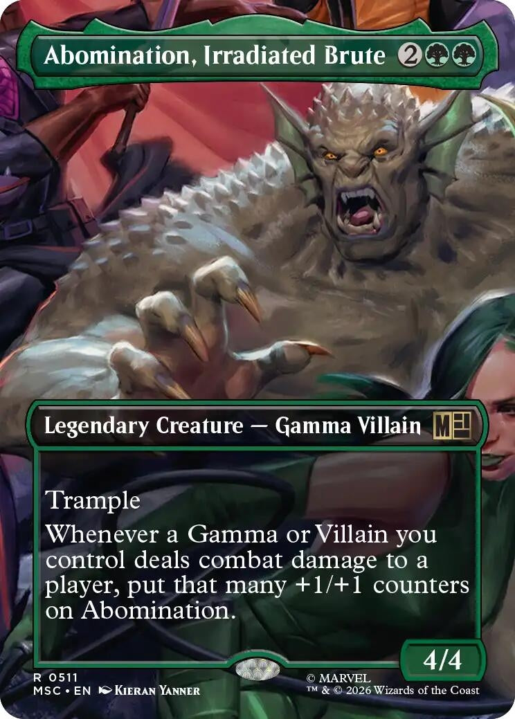 Abomination, Irradiated Brute (Borderless) (511) (Marvel Super Heroes)