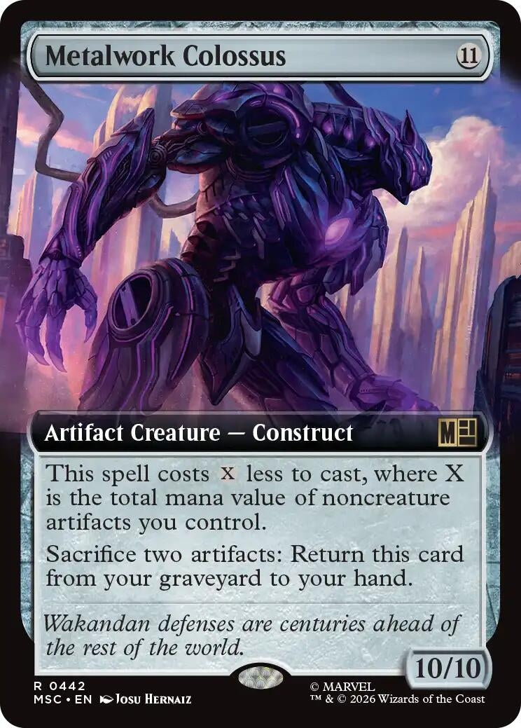Image for Metalwork Colossus (Extended Art) (442) (Commander: Marvel Super Heroes) - Magic: The Gathering
