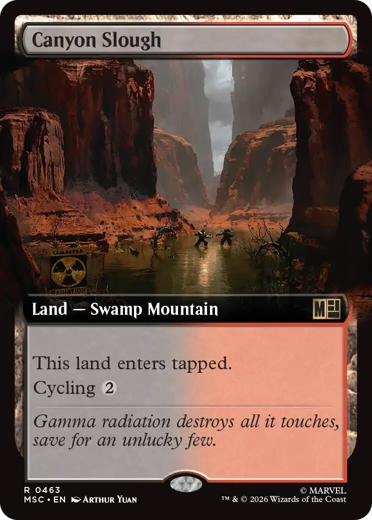 Image for Canyon Slough (Extended Art) (463) (Commander: Marvel Super Heroes) - Magic: The Gathering