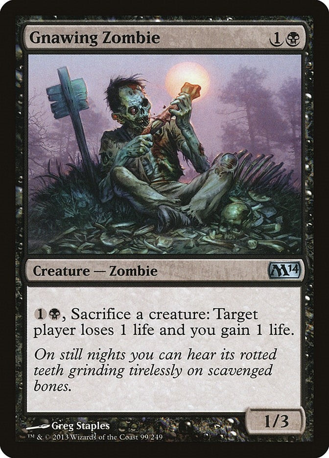 Gnawing Zombie (99) (Magic 2014 (M14))