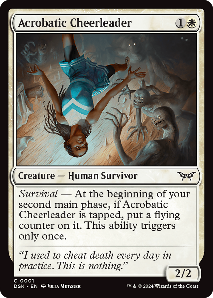 Acrobatic Cheerleader (1) (Duskmourn: House of Horror)