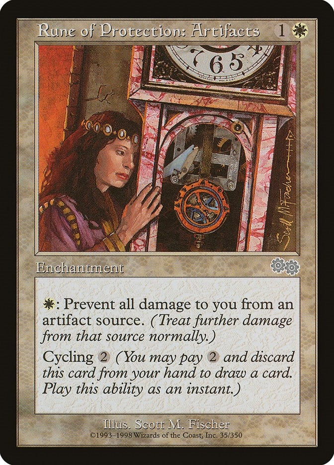 Rune of Protection: Artifacts (35) (Urza's Saga)