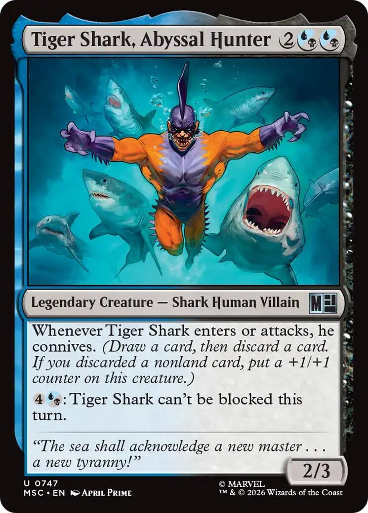 Tiger Shark, Abyssal Hunter (747) (Marvel Super Heroes)