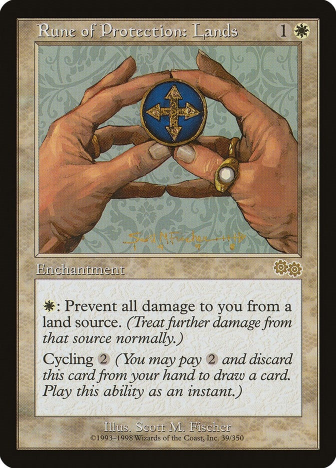 Rune of Protection: Lands (39) (Urza's Saga)