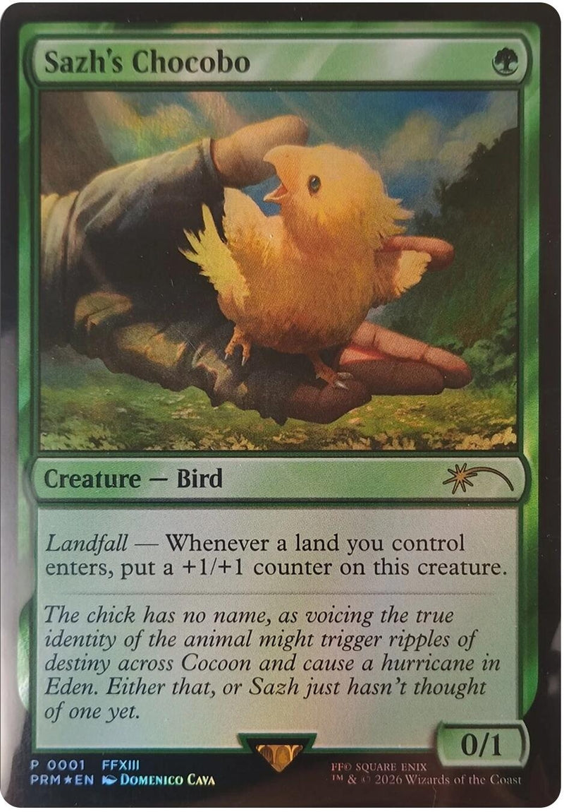 Image for Sazh's Chocobo (1) (Unique and Miscellaneous Promos) - Magic: The Gathering
