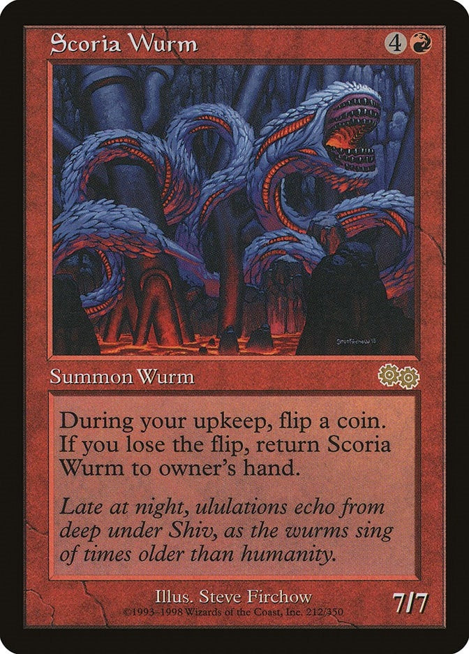 Scoria Wurm (212) (Urza's Saga)
