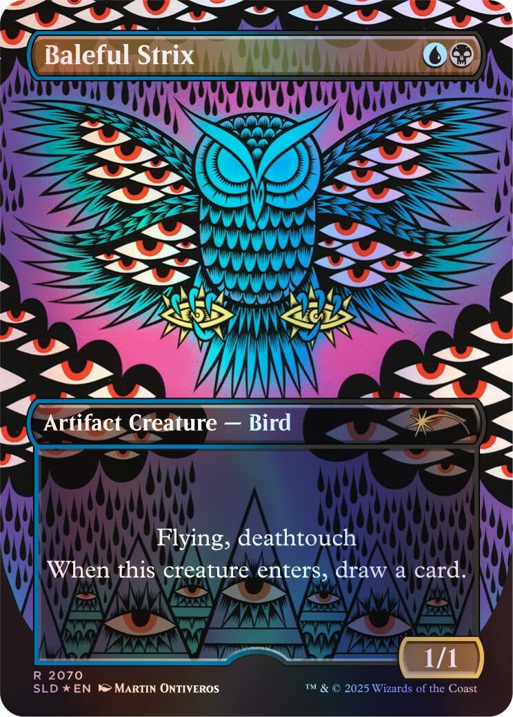 Image for Baleful Strix (2070) (Rainbow Foil) (2070) (Secret Lair Drop Series) - Magic: The Gathering