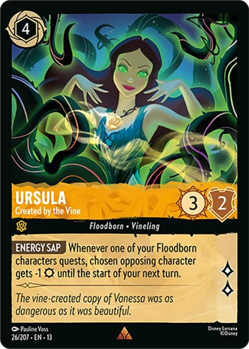 Image for Ursula - Created by the Vine (26/204) (Attack of the Vine!) - Disney Lorcana
