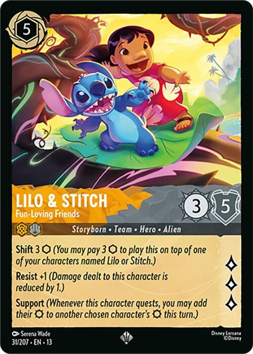 Image for Lilo & Stitch - Fun-Loving Friends (31/204) (Attack of the Vine!) - Disney Lorcana