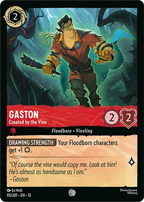 Image for Gaston - Created by the Vine (115/204) (Attack of the Vine!) - Disney Lorcana