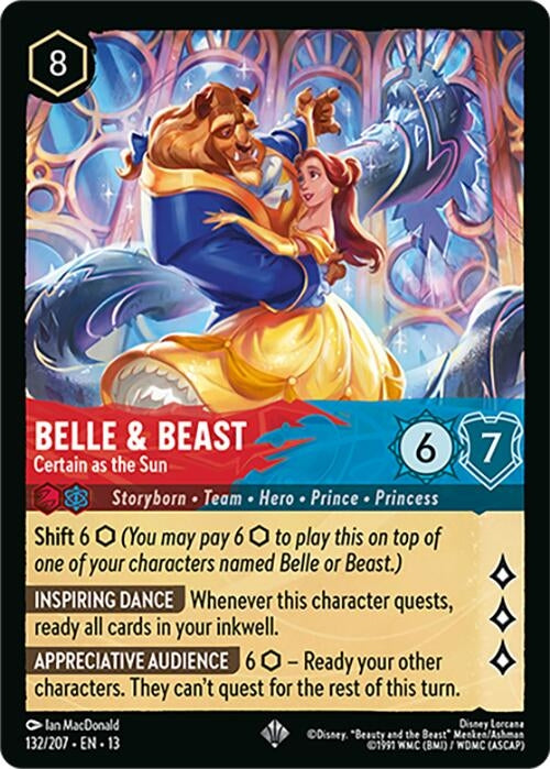 Image for Belle & Beast - Certain as the Sun (132/204) (Attack of the Vine!) - Disney Lorcana