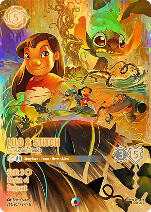 Image for Lilo & Stitch - Fun-Loving Friends (Iconic) (244/204) (Attack of the Vine!) - Disney Lorcana