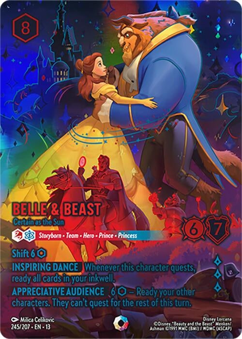 Image for Belle & Beast - Certain as the Sun (Iconic) (245/204) (Attack of the Vine!) - Disney Lorcana