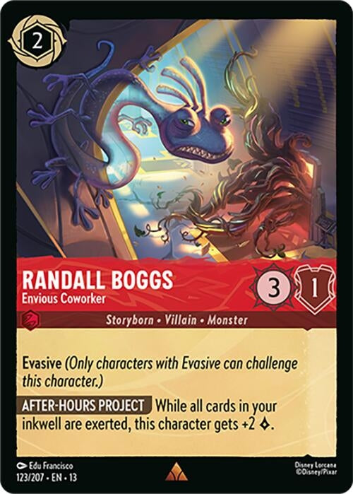 Image for Randall Boggs - Envious Coworker (123/204) (Attack of the Vine!) - Disney Lorcana