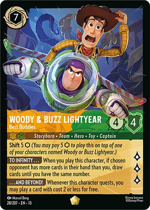 Image for Woody & Buzz Lightyear - Best Buddies (28/204) (Attack of the Vine!) - Disney Lorcana