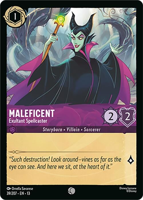 Image for Maleficent - Exultant Spellcaster (39/204) (Attack of the Vine!) - Disney Lorcana