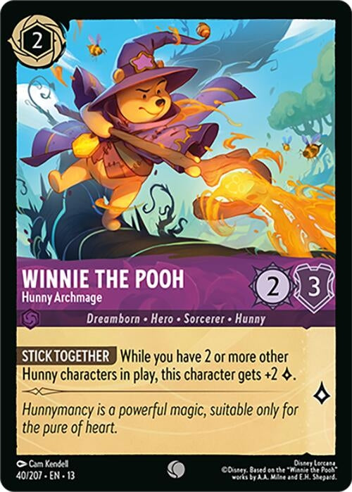 Image for Winnie the Pooh - Hunny Archmage (40/204) (Attack of the Vine!) - Disney Lorcana